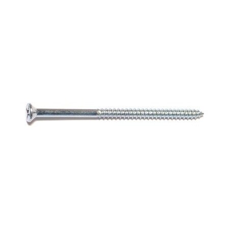 Midwest Fastener Wood Screw, #8, 3 in, Zinc Plated Steel Flat Head Phillips Drive, 100 PK 02563